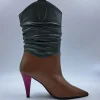 STIVALETTI PELLE BICOLOR