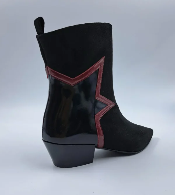 STIVALETTI TEXAN CAMOSCIO NERO