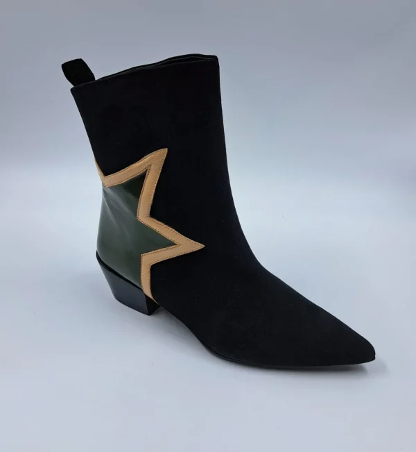 STIVALETTI TEXAN CAMOSCIO