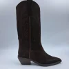 STIVALI CAMOSCIO TEXAN MEDI MARRONE