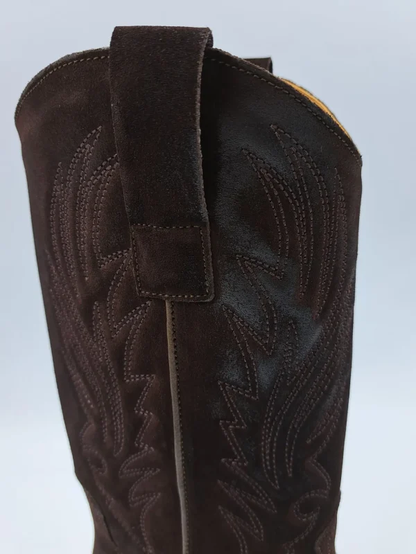STIVALI CAMOSCIO TEXAN MEDI MARRONE