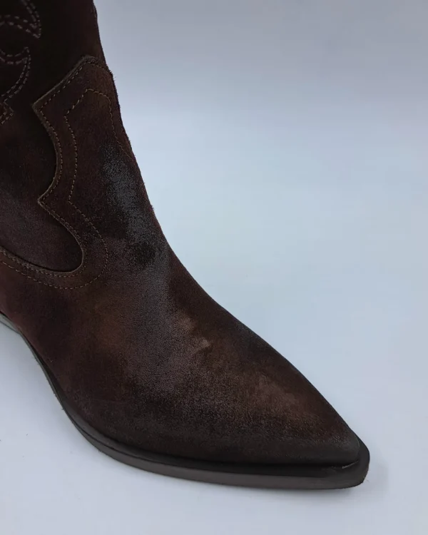 STIVALI CAMOSCIO TEXAN MEDI MARRONE