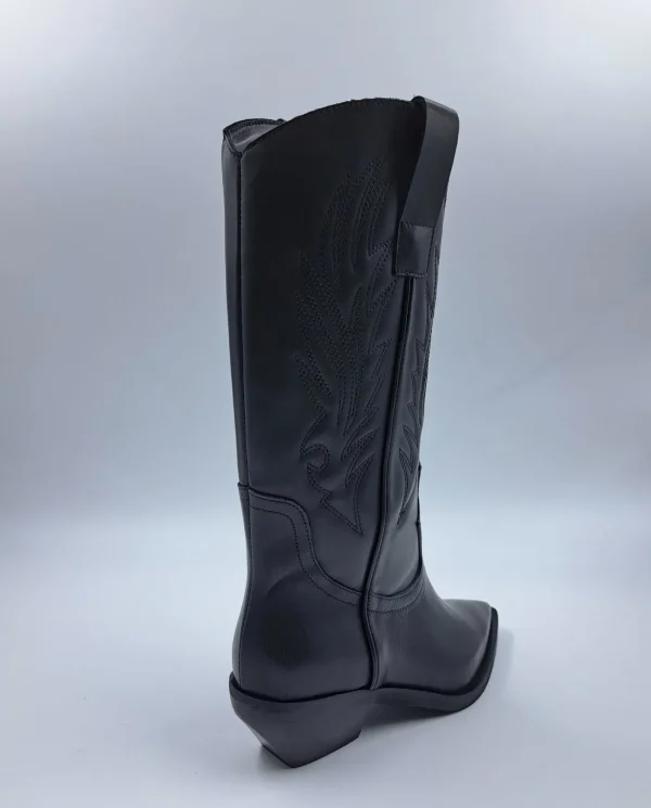 STIVALI PELLE TEXAN MEDI NERO