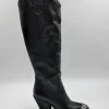 STIVALI TEXAN CON PUNTA METALLO