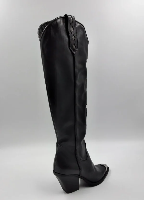 STIVALI TEXAN CON PUNTA METALLO