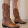 STIVALI TEXAN MEDI CUOIO