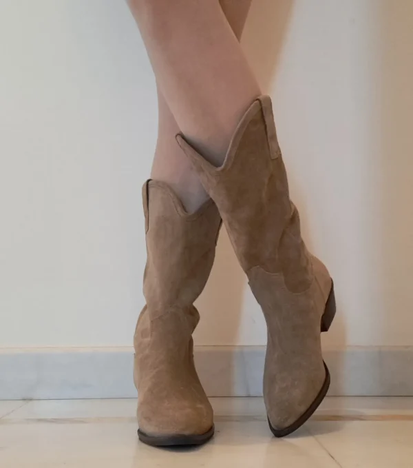 STIVALI TEXAN MEDI TAUPE