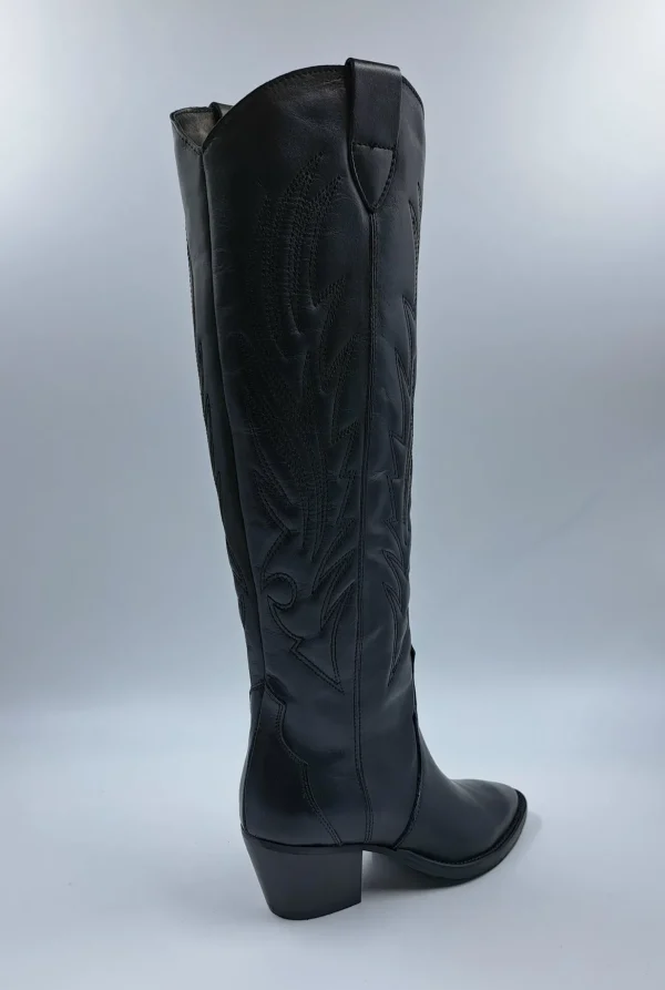 STIVALI TEXAN PELLE RICAMO