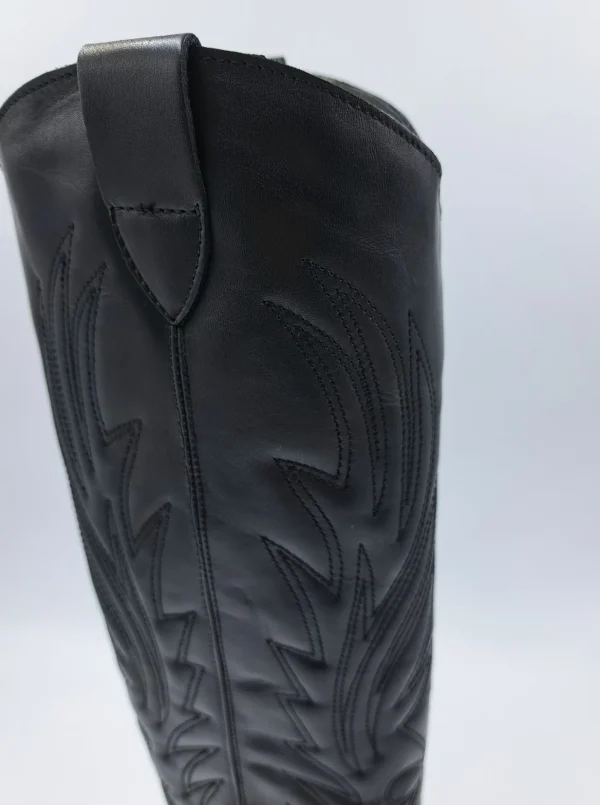 STIVALI TEXAN PELLE RICAMO