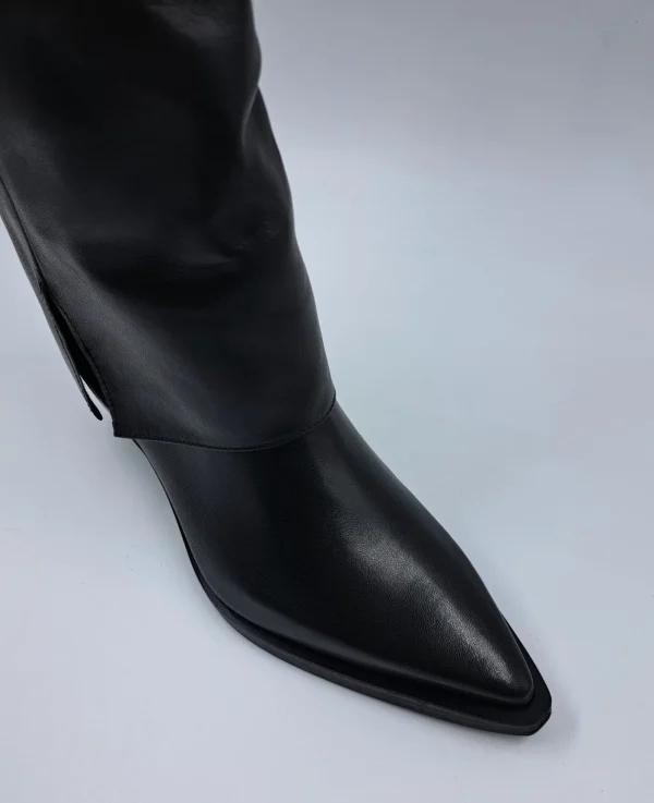 STIVALI TEXAN PELLE RISVOLTO