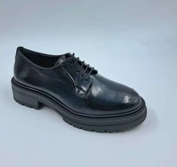 STRINGATE IN PELLE PATTY LACE NERA