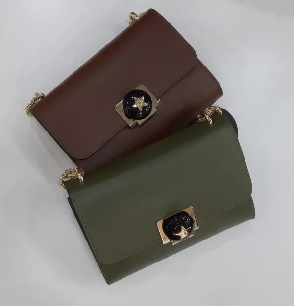 TRACOLLE STELLA PELLE VERDE