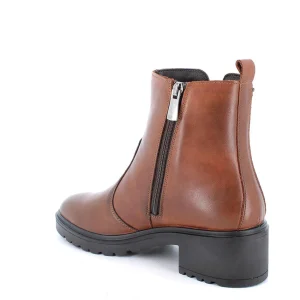 TRONCHETTI IN PELLE COGNAC