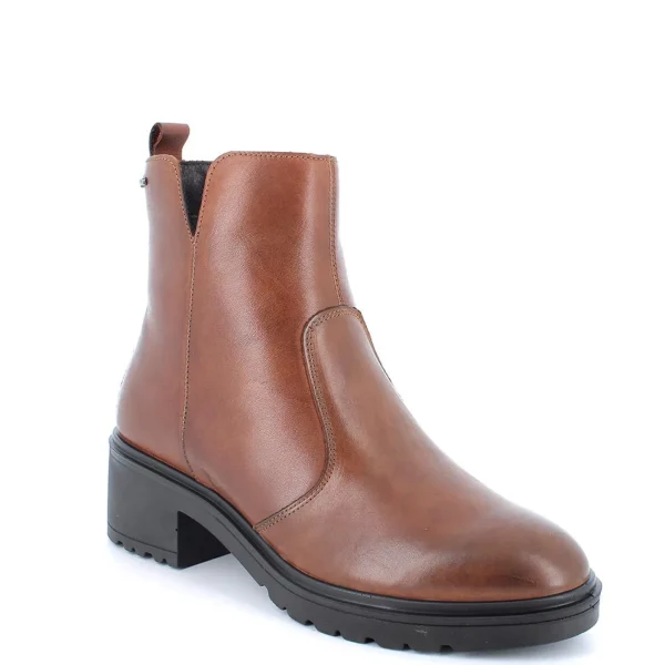 TRONCHETTI IN PELLE COGNAC