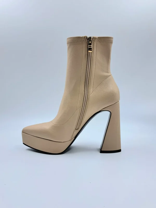 TRONCHETTI PELLE CAMMELLO PLATFORM